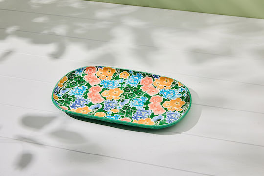 Maxwell & Williams Serving Platter Oval Green 33x18cm