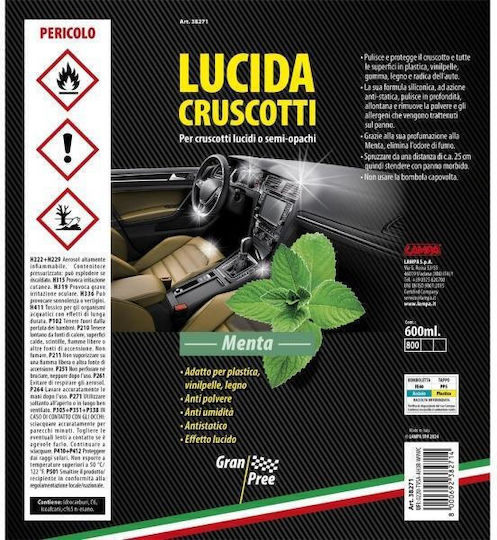 Lampa Gran Pree Polishing Spray for Car Dashboard with Aroma Mint 600ml