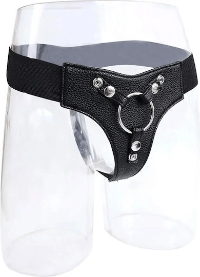 Smd Hexbelt Strap On Harness Vegan Leather & Adjustable Waist Thighs Black