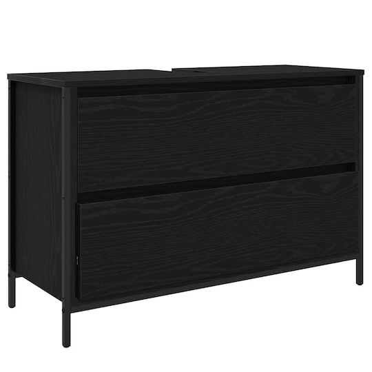 vidaXL Πάγκος χωρίς Νιπτήρα Μ90xΒ34.5xΥ60cm Μαύρη Δρυς vidaXL Πάγκος χωρίς Νιπτήρα Μ90xΒ34.5xΥ60cm Μαύρη Δρυς