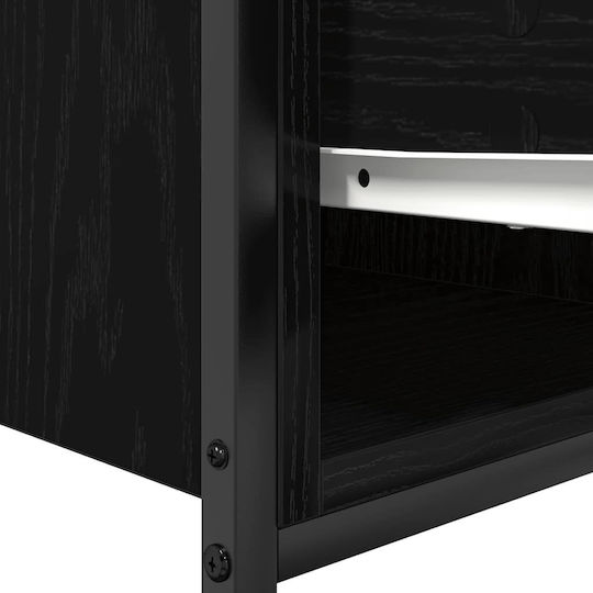 vidaXL Πάγκος χωρίς Νιπτήρα Μ90xΒ34.5xΥ60cm Μαύρη Δρυς