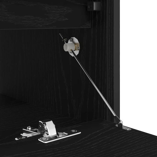 vidaXL Πάγκος χωρίς Νιπτήρα Μ90xΒ34.5xΥ60cm Μαύρη Δρυς