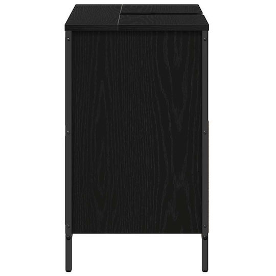 vidaXL Countertop without Sink L60xW34.5xH60cm Black Oak, Black