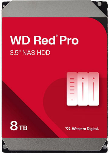 Western Digital Red Pro 8TB HDD Hard Drive 3.5" SATA III 7200rpm with 256MB Cache for NAS WD8005FFBX