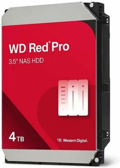 Western Digital Red Pro 4TB HDD Hard Drive 3.5" SATA III 7200rpm with 256MB Cache for NAS WD4005FFBX