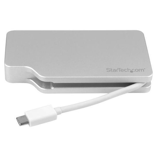 StarTech USB-C Docking Station με 4K Ασημί (CDPVGDVHDMDP)