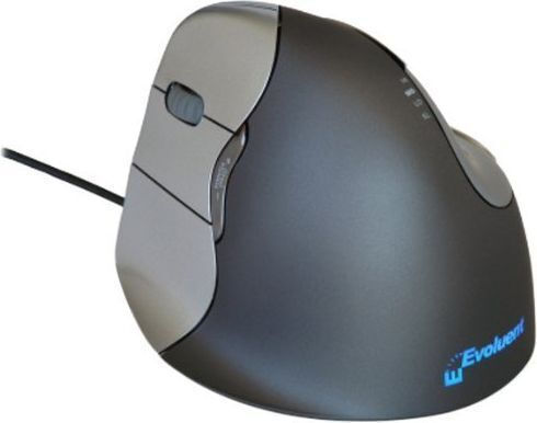 Bakker Elkhuizen Evoluent 4 Wired Mouse for Left-handed Gray