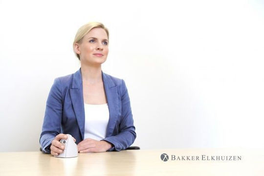 Bakker Elkhuizen Evoluent4 Wireless Безжичен Ергономичен Vertical Мишка Черен