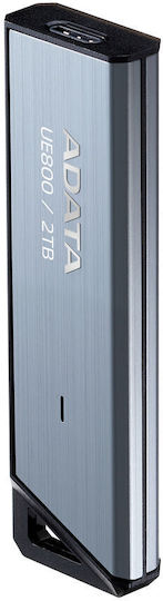 Adata Elite Ue800 2.0TB USB 3.2 Stick με σύνδεση USB-C Ασημί