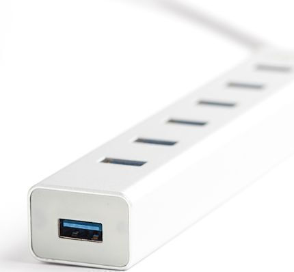 Unitek USB 3.0 Hub 7 Ports with USB-A Connection Silver