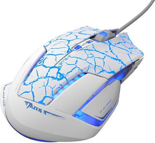E-Blue Mazer Pro Gaming Ποντίκι Λευκό