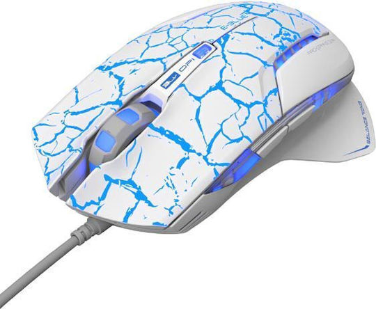 E-Blue Mazer Pro Gaming Ποντίκι Λευκό