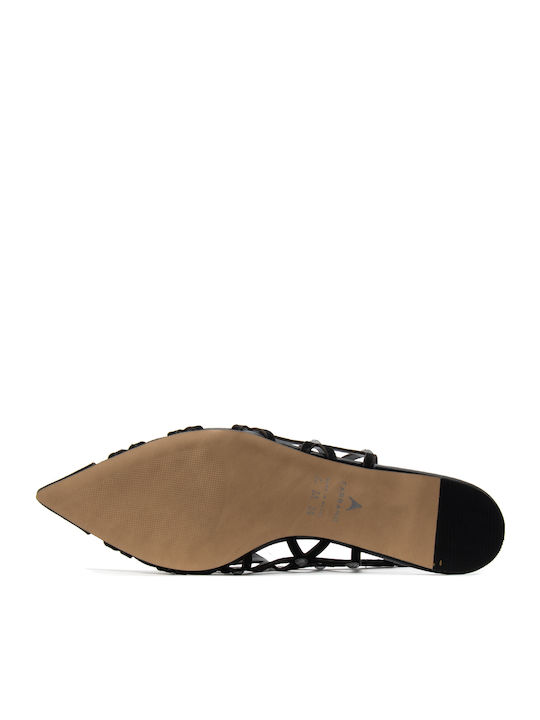 Leather Ballerinas Black