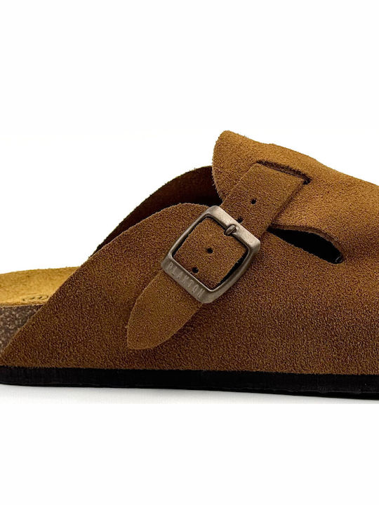 Memory-Schaum Leder Herren Hausschuhe Afelpado Grueso ROBLE Anatomisch