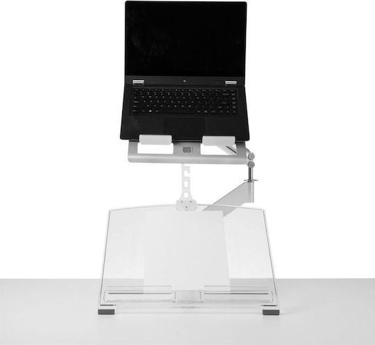 R-Go Tools Βάση Στήριξης για Laptop Ασημί (RGOVLMONH)