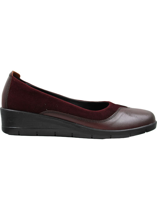 Steps Med Anatomic Burgundy Heels