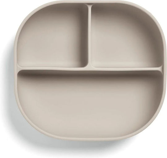 Mamas & Papas Feeding Set made of Silicone with Non-Slip Base Green 5pcs