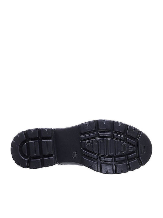 Women's Leather Oxford Shoes Black