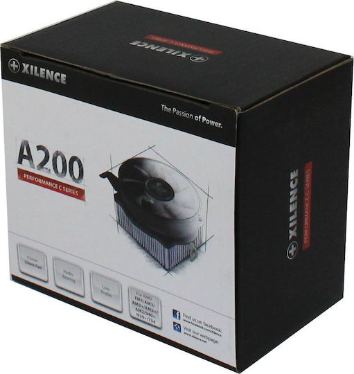 Xilence A200 CPU Kühlung für Socket /A/M/4/ / / / / Schwarz