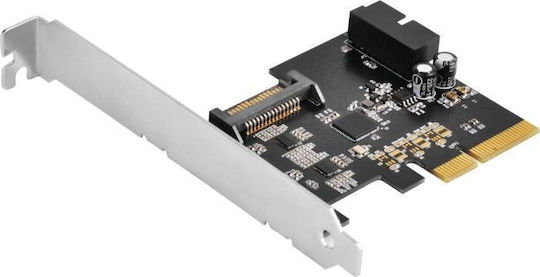 Silverstone Κάρτα PCIe σε 1 θύρα USB 3.1 ECU04-E