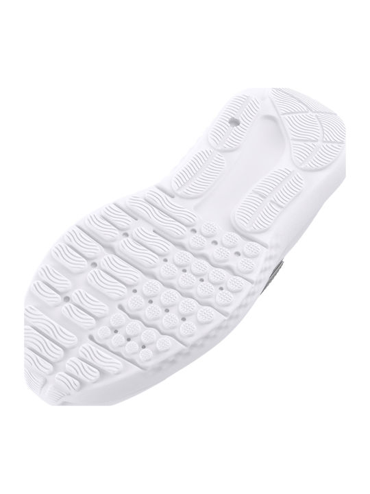 Ua Gps Surge 4 Ac Kids Sports Shoes Running with Hoop & Loop Closure Gray