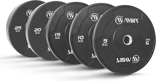 AMILA Set of Plates Olympic Type Rubber 1 x 20kg Φ50mm