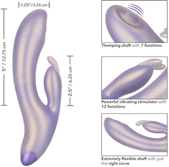 Boss Of Toys Mini Double Vibrator 3.7cm Purple