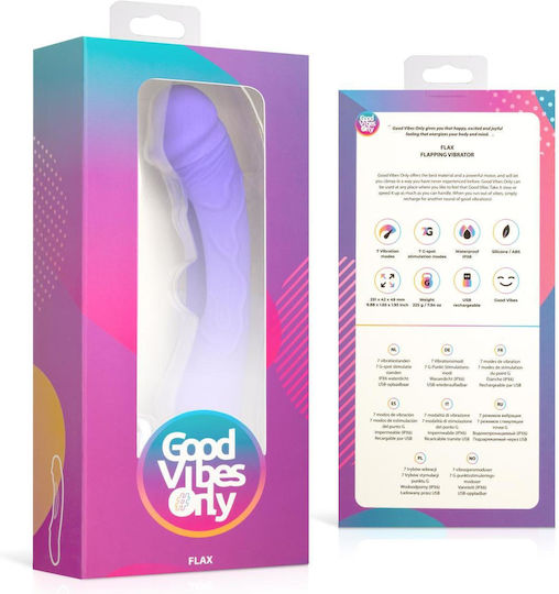 Good Vibes Only Вибратор Flax с G-Spot Стимулатор Вибратор G-Spot Лилав