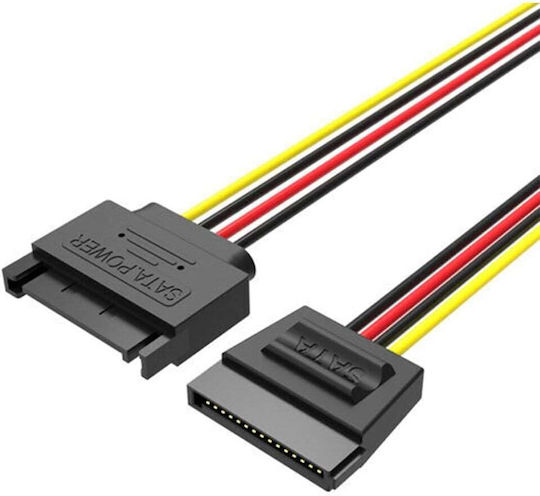 Vention 15-Pin Sata - 15-Pin Sata Cable 0.3m Μαύρο KDABY