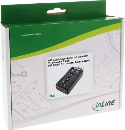 InLine Εξωτερική USB Κάρτα Ήχου 7.1 33051C