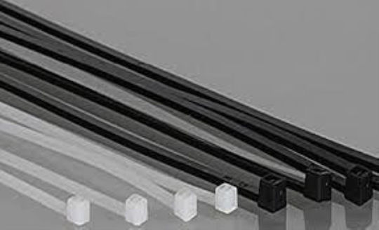 Elematic Δεματικά Καλωδίων Πλαστικά 250mmx4.8mm σε Μαύρο χρώμα (100τμχ) (001399)