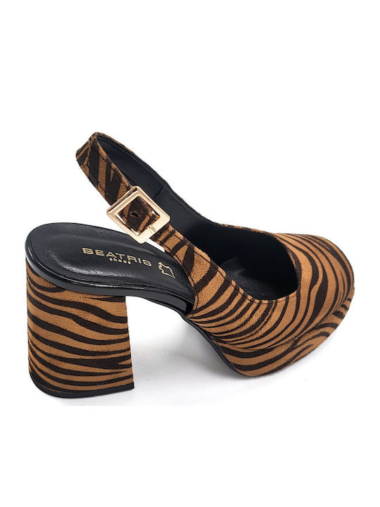 Pumps Mit Plateau Braune