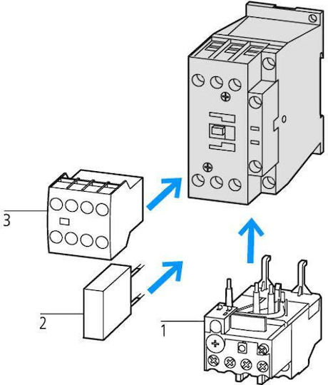 Eaton Ρεле за фаза Захранване 170Спецификация Триполюсно с Напрежение 24V