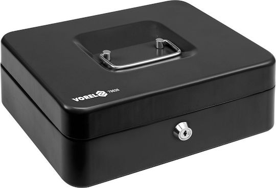 Vorel Kassenschrank mit Schloss 78626 Schwarz