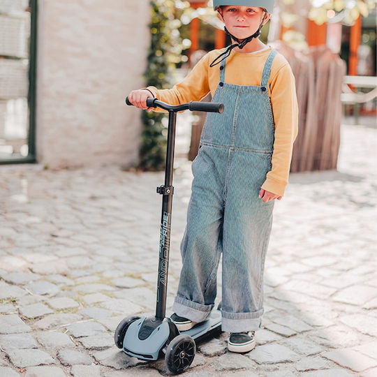 Scoot & Ride Kids Foldable Scooter Highwaykick 5 Led 3-Wheel for 5+ Years Blue