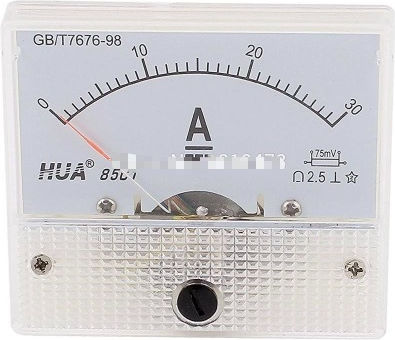 Ampermetru analogic 85c1 10a pentru panou, 65*56mm