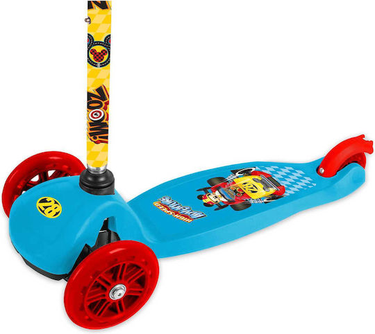 Seven Pătrat Scooter Pliabil Mickey 3 Roti Albastru Deschis