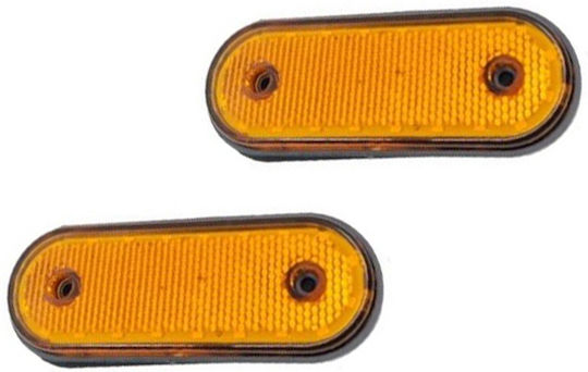 Pair of Position Volume Lights 2pcs 12-24v 3w Ds-18003 Yellow Oem