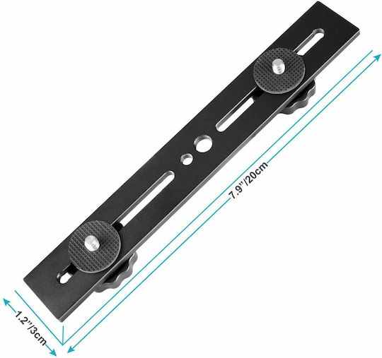Neewer 20.3cm Dual Camera Mount Tripod Bracket 3D Stereo Stereoscopic Photography 10082556