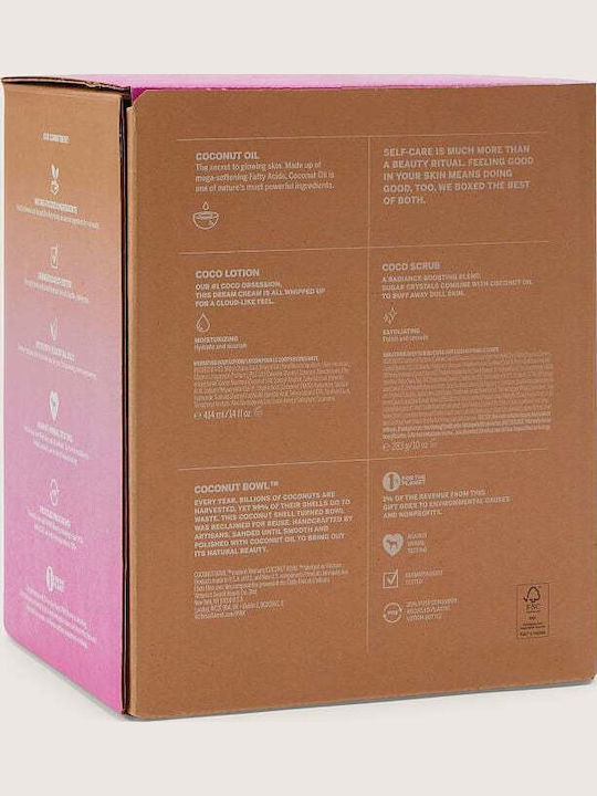 Coco Lotion Plus Scrub Skin Care Set for Moisturizing