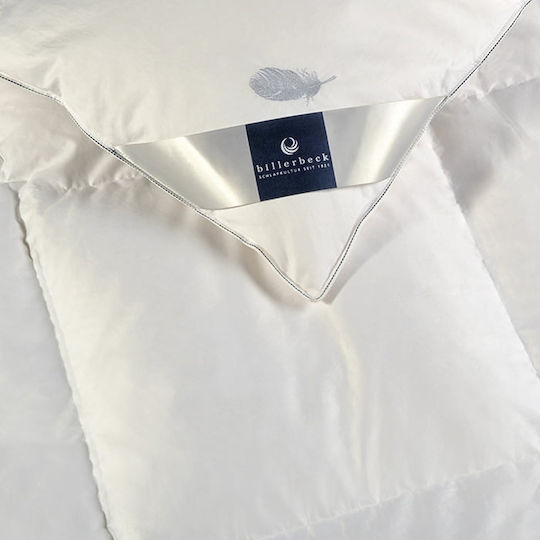 Billerbeck Pilotă Dublu De Puf 200x220cm Virgin Satin Casettino Alb
