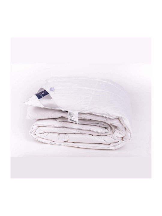 Billerbeck Pilotă Single De Puf 135x200cm Virgin Satin Casettino Alb
