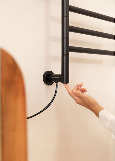 Create Șină electrică pentru prosoape 80W 63x47cm Negru