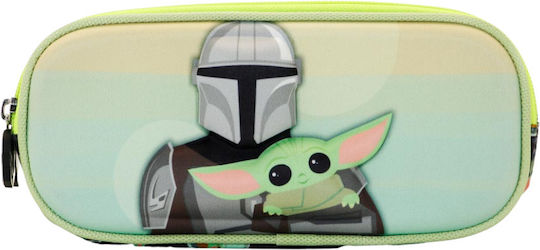Karactermania The Mandalorian Ученически Несесер Цилиндър Зелен