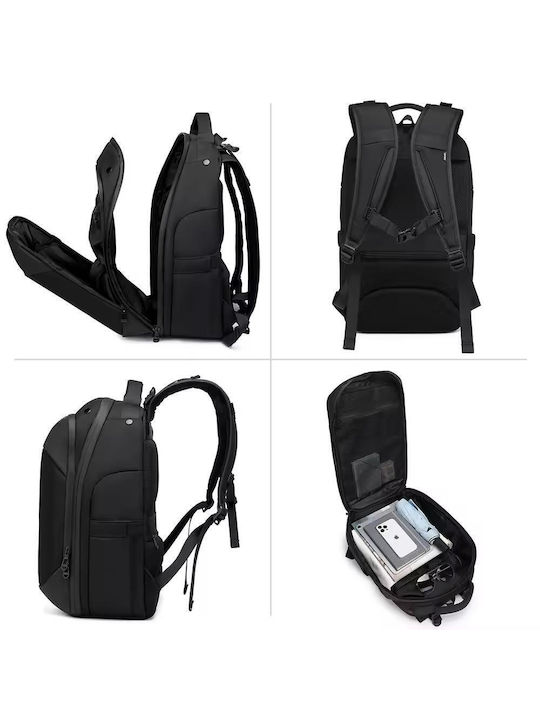 Ozuko Impermeabila Geantă Rucsacuri pentru laptop 15.6" în culoarea Negru