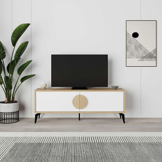 Gora Επιδαπέδιο Sapphire Oak - Λευκό 140x35.6x51εκ. Gora Επιδαπέδιο Sapphire Oak - Λευκό 140x35.6x51εκ.