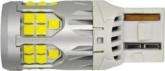 Lamps Car W21W / DRL / W3x16d Canbus LED 5500K Cold White 1pcs
