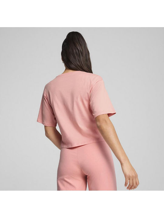 PUMA Logo T-Shirt Ροζ