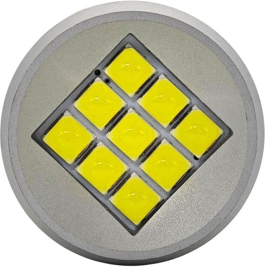 Λάμπα Αυτοκινήτου P21W / BA15S / R10W / DRL Canbus LED 5500K Ψυχρό Λευκό