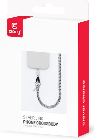 Crong Handy Crossbody-Handyband Silberkette